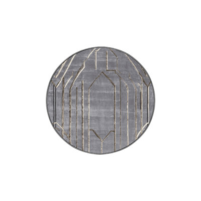 Machine Washable Gray Area Rug