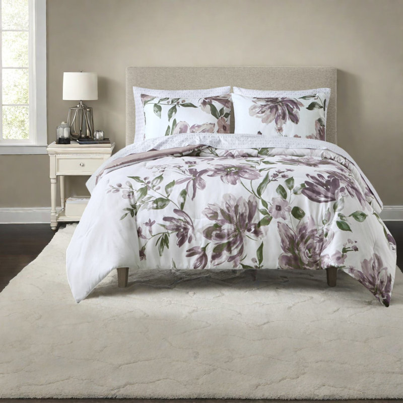 Complete Bedding Sets, Polyester Full Size Floral Modern Home Comfort