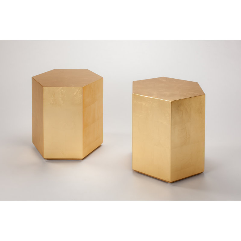 End Table, Gold