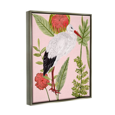 Giclée d'oiseaux botaniques roses par Melissa Wang