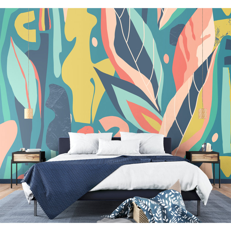 Auberta Mural, Blue,  350cm L x 280cm W 