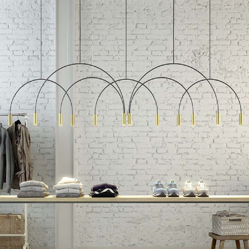 Milla 3 - Light Black/Gold Dome Pendant