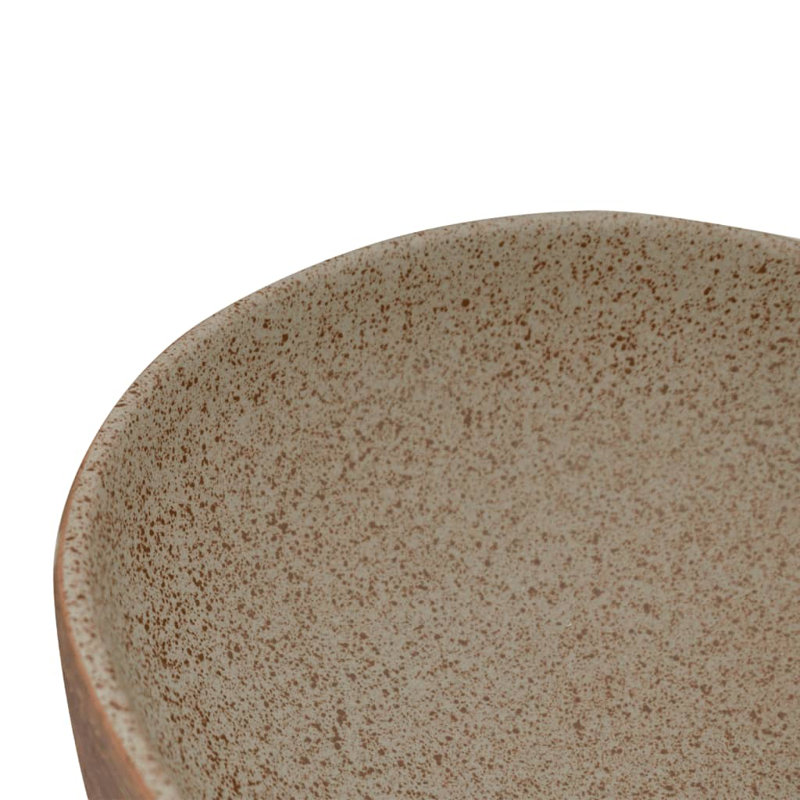 Alpen Home Gerome 59mm L x 40mm W Sand/Brown Ceramic Oval Sink