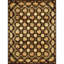 Tapis noir / crème / vert en soie tissée à la main Elegance-90051532