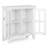 Artisan 30"W Solid Wood Transitional Low Storage Cabinet with Glass Doors and Adjustable Shelves-650769402