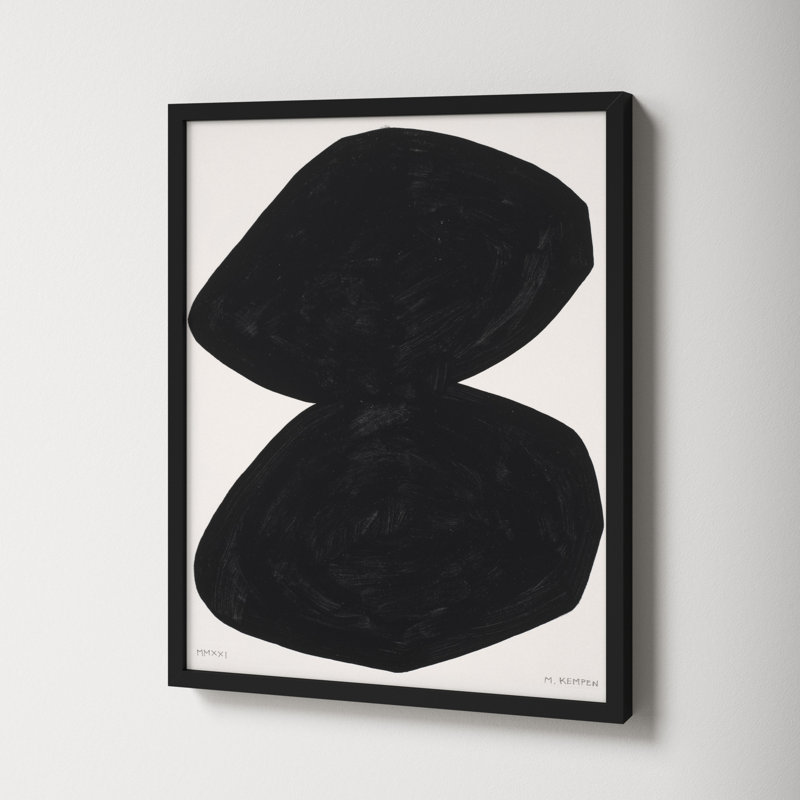 Module On White 2 by Michael Kempen, 20" H x 16" W x 1.25" D, Black