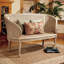 Double Griffin Colonnade Wood Bench