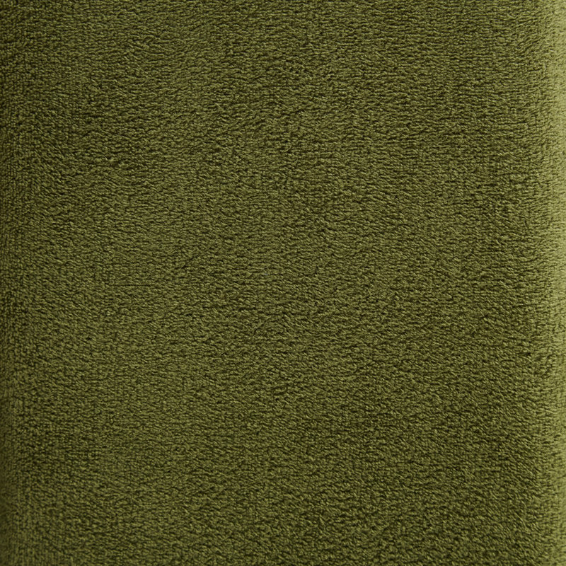 Fauteuil demi-tonneau pivotant à 360 degrés, chaise d'appoint capitonnée vert olive avec base en métal doré