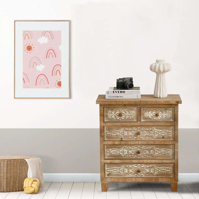 Commode décorative 5 tiroirs