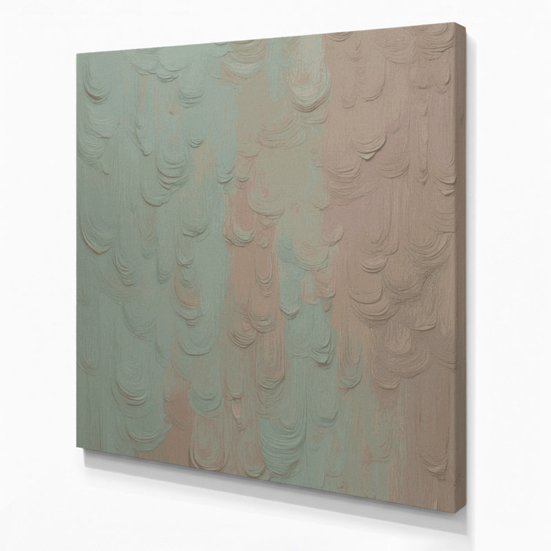 Toile abstraite sur fond gris, H 32 po x l 32 po