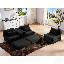 Canapé modulaire en L 100 po - rembourré, mousse moulée par compression, 5 coussins-1373245422