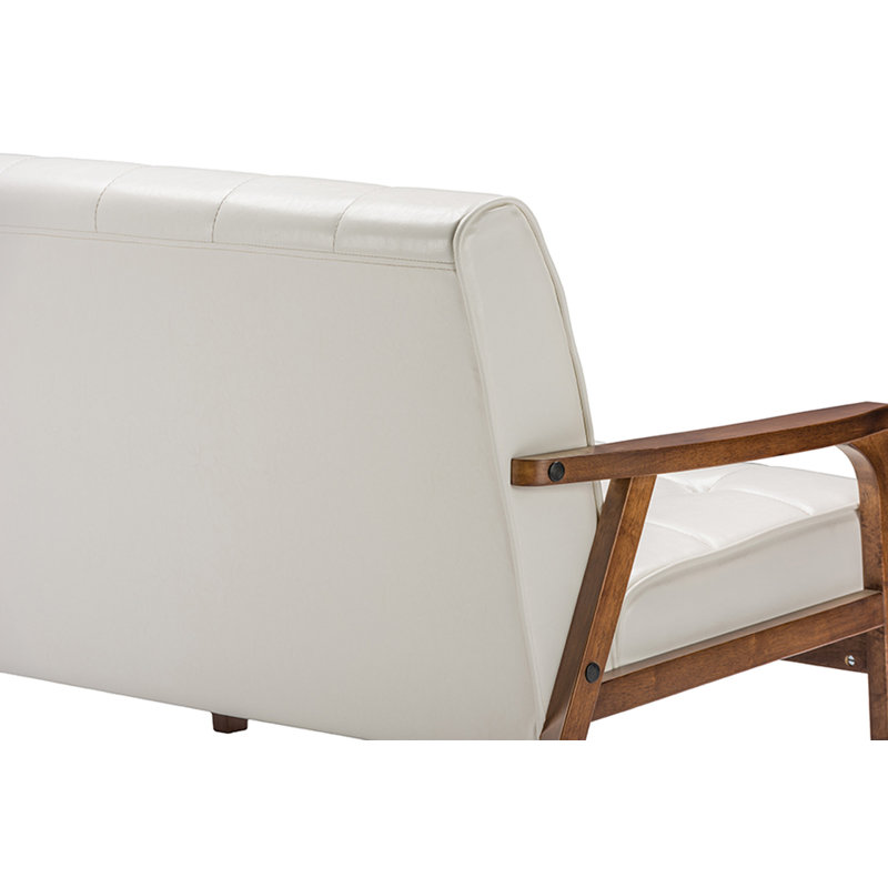 Canapé Latitude Run® Studio Mid-Century Latitude Run® Studio - blanc, Similicuir blanc