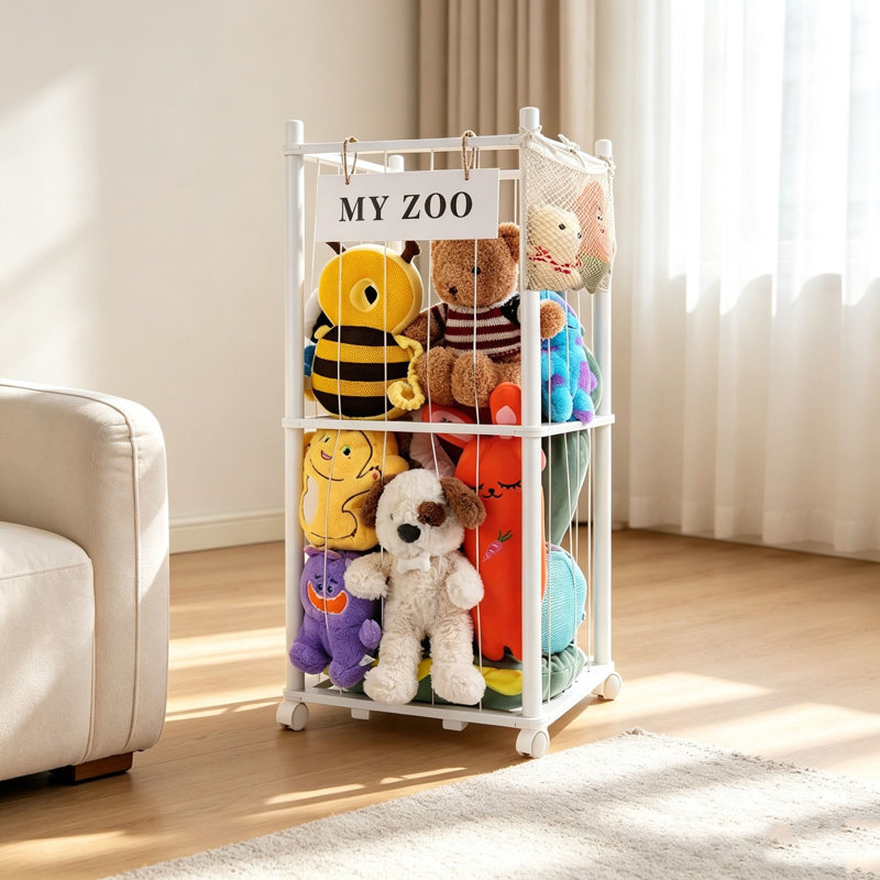 97.03 cm H x 41.91 cm W Solid Wood Toy Storage Bookcase
