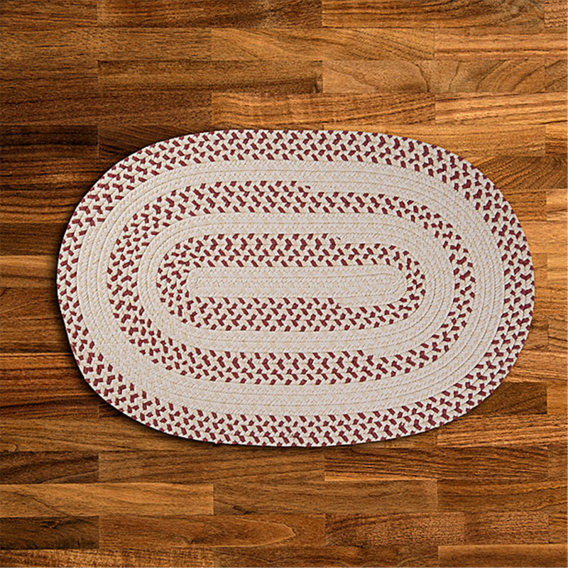 Tapis réversible en mélange de laine bois de rose Talamantez, Tapis de couloir 2 pi x 10 pi
