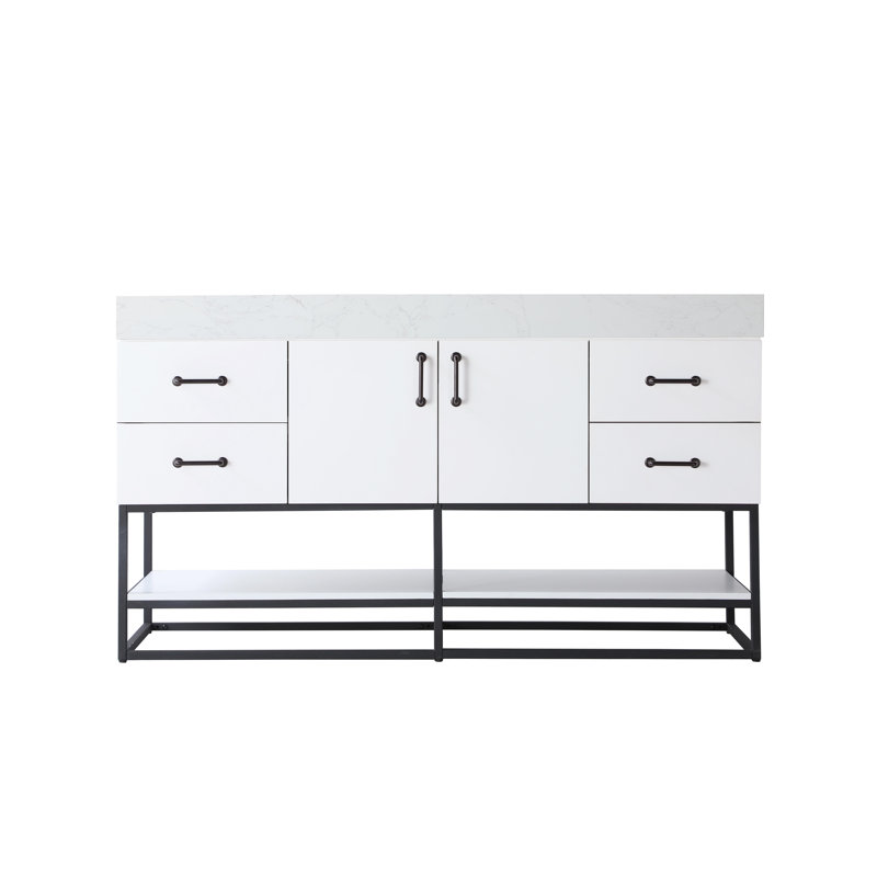 60 inch Single Bathroom Vanity, White