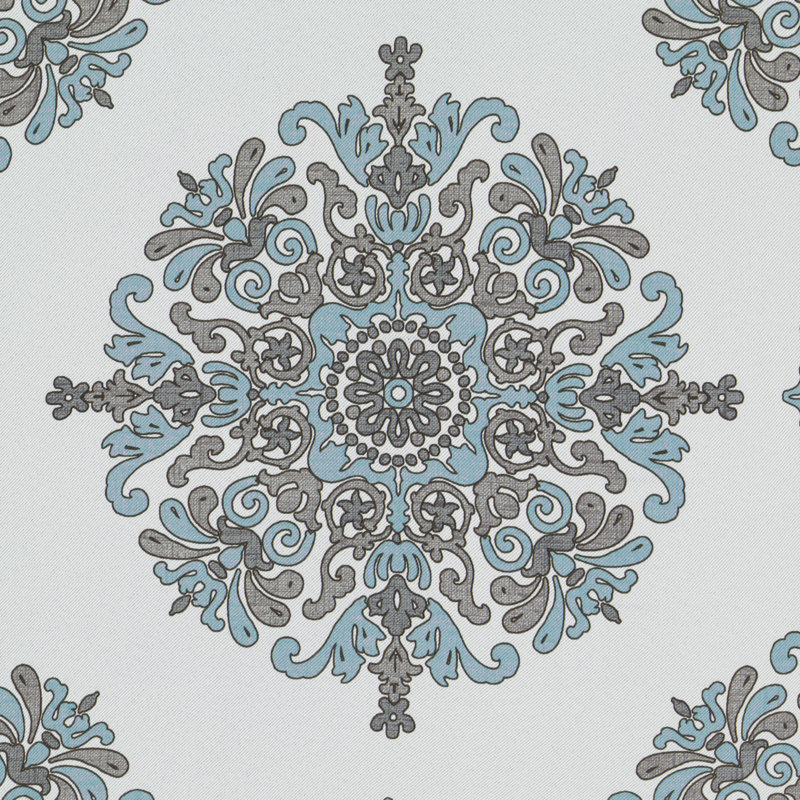 Eclipse Olivia Room Darkening Thermaweave, Rod Pocket Window Curtain Panel, 37" W x 95" L, Aqua