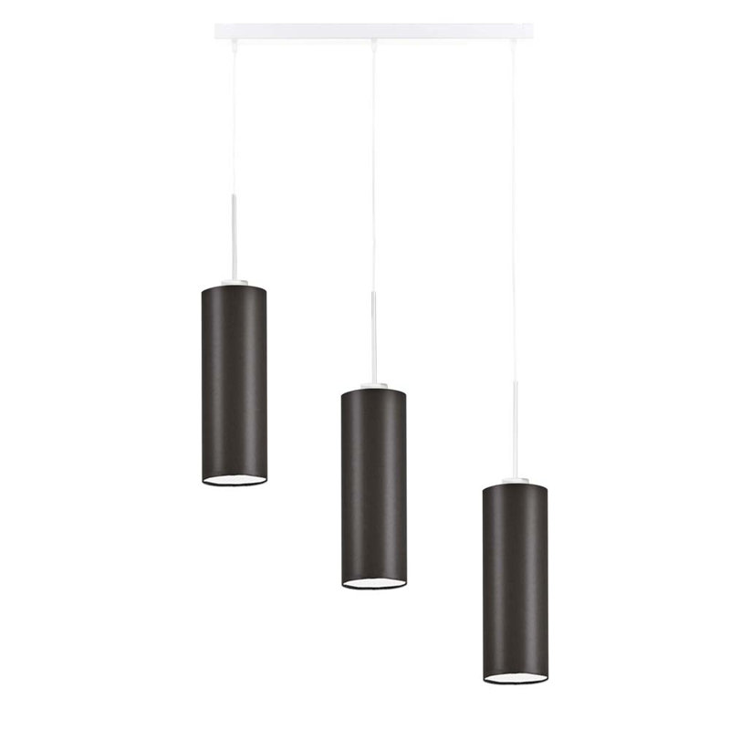 Borneo 3 - Light Kitchen Island Pendant, White, Brown