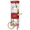 Machine à maïs soufflé et chariot Matinee - 3 gallons de maïs soufflé, bouilloire 8 oz, réchaud et 5 paquets de grains tout-en-un par Great Northern Popcorn (rouge)