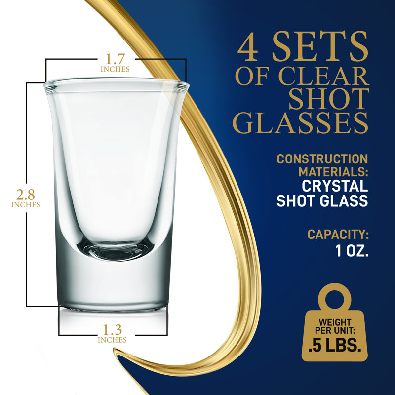 Élégant 1 oz. Ensemble de verrerie