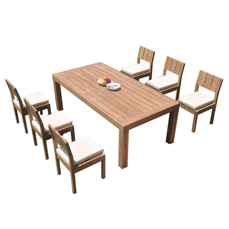 Mabini Outdoor 7 - Piece Teak Dining Set