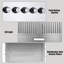Hotte murale 36 pouces en acier inoxydable