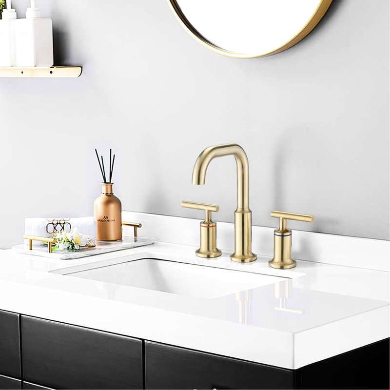 Robinet de lavabo pour salle de bain brossé Golden 2