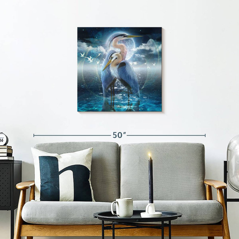 Brampt Celestial Egrets II, 24" H x 24" W