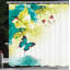 Ensemble de rideau de douche floral et crochets-44247689-94822031