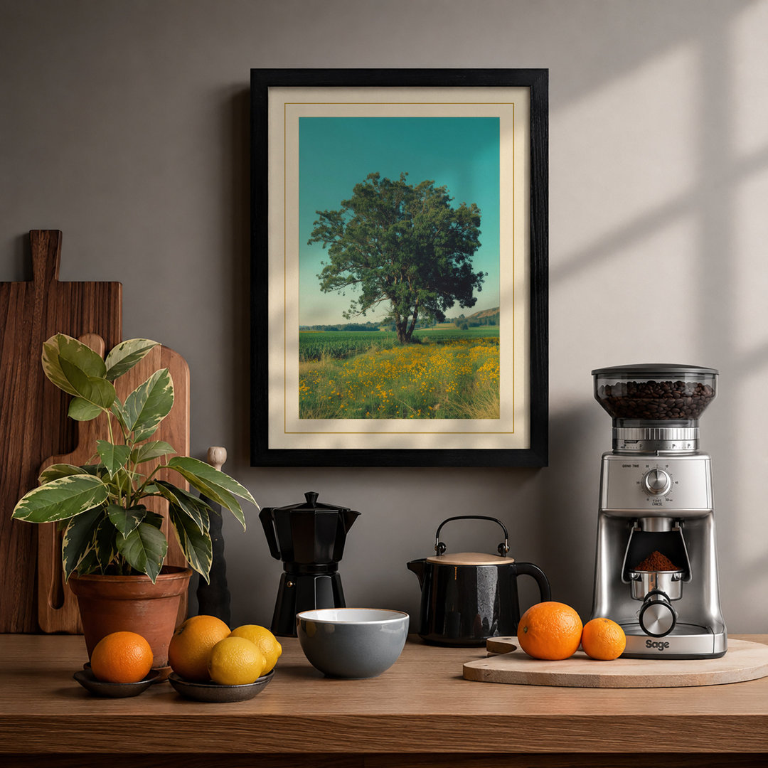 Pastoral Meadow Rustic - Framed Print