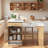 Kitchen Island With Extendable Dining Table, Double-sided Storage, 2 Drawers, Power Outlet And Side Open Shelves-1938193691