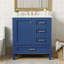 Ensemble de meuble-lavabo moderne 30 po avec lavabo, porte à fermeture douce et 3 tiroirs-96333409