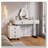 Adjustable-Length Vanity with Cloud LED Mirror