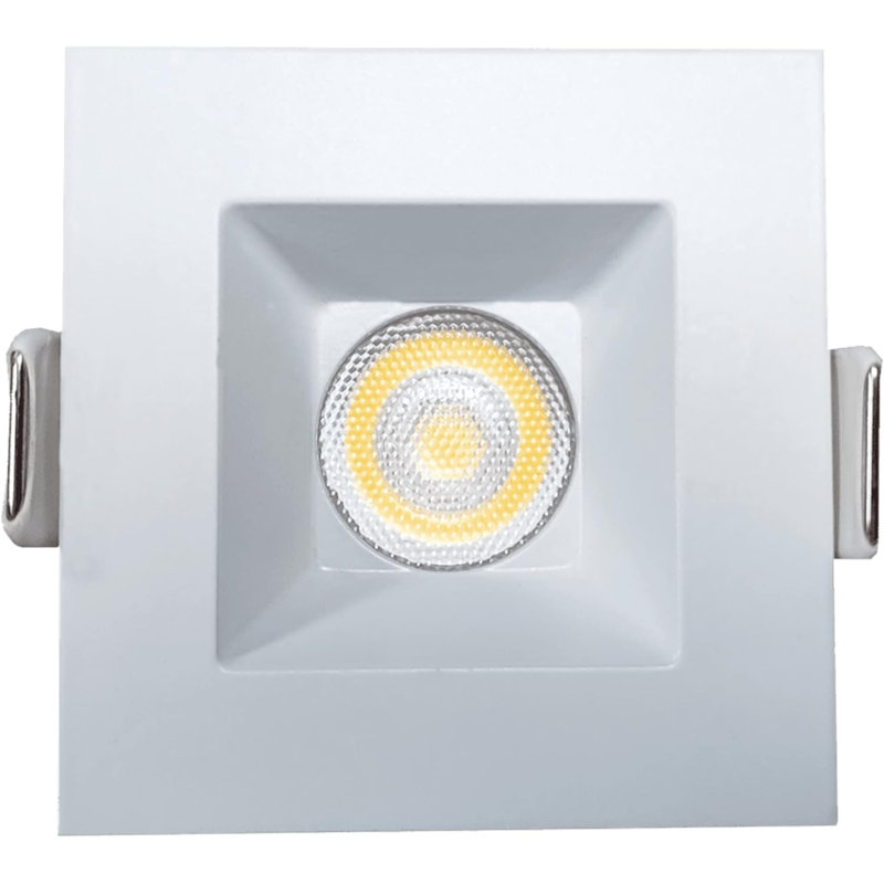 Ensemble d'éclairage encastré standard 1 po à intensité variable et homologué IC, Blanc