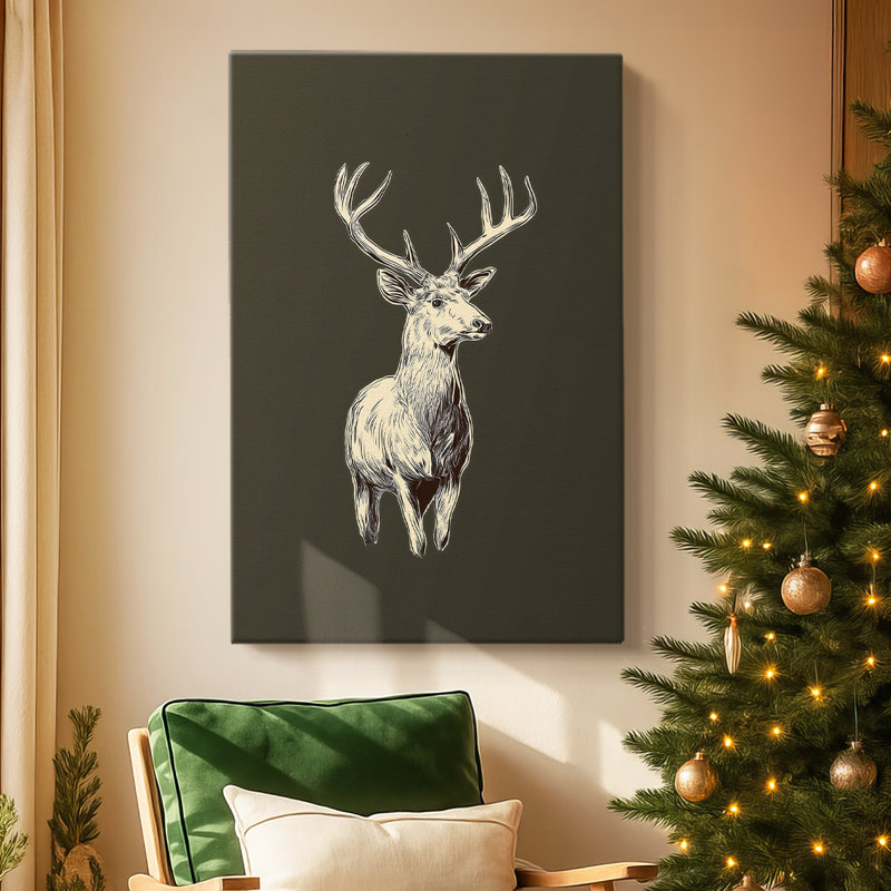 Pale Winter Candle Parish-Premium Gallery Wrapped Canvas, 18" H x 12" W