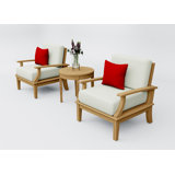 Somer Outdoor 3 - Piece Conversation Set