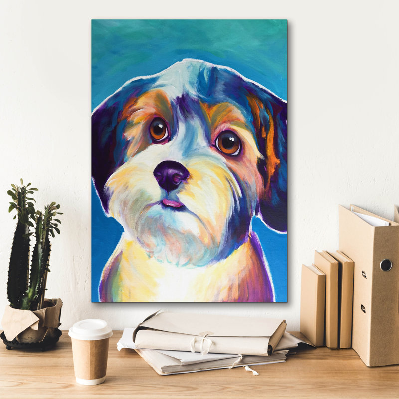 " Yorkipoo - Zoe " Print, 26" H x 18" W x 0.75" D