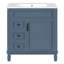 Meuble-lavabo 30 po avec lavabo en céramique-117168851
