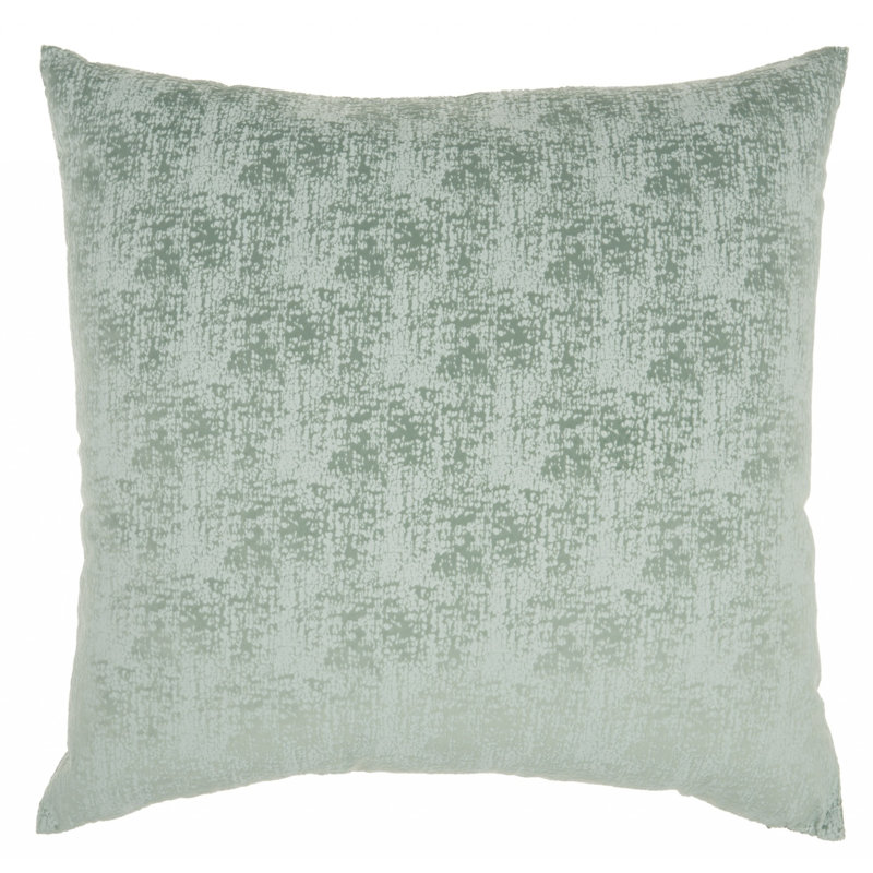 22" Abstract Throw Pillow, Green