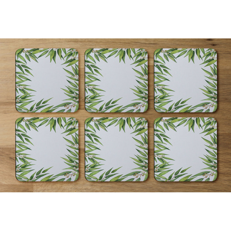 Square 6 Piece Coaster Set