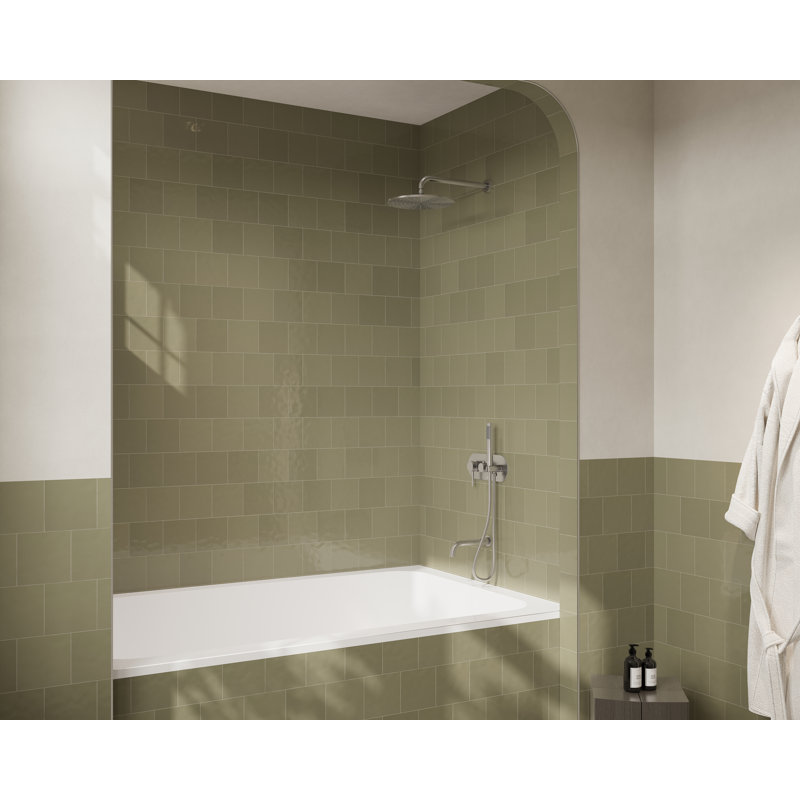 Angelsey Pressure Balance Tub and Shower Faucet with 12-Inch Shower Head, Hand Shower and Tub Spout (Valve Included)