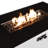 43" Rectangular Fire Pit With Metal Frame & Smoked Glass - 50000 Stainless Steel White All Outdoor Warmth Hidden Propane Tank Space 50,000 Access Door