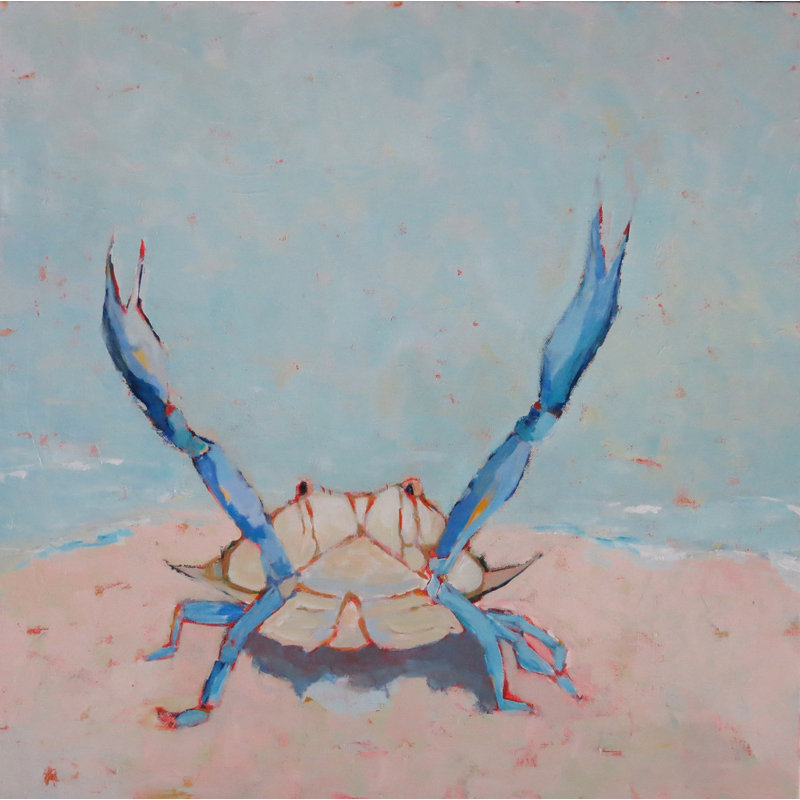 Blue Crab 3 Print by Phyllis Adams, 25.25" H x 31.25" W