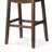 Maven Lane Sophia Wooden Backless Stool with Faux Leather Upholstery-112251012-112251009