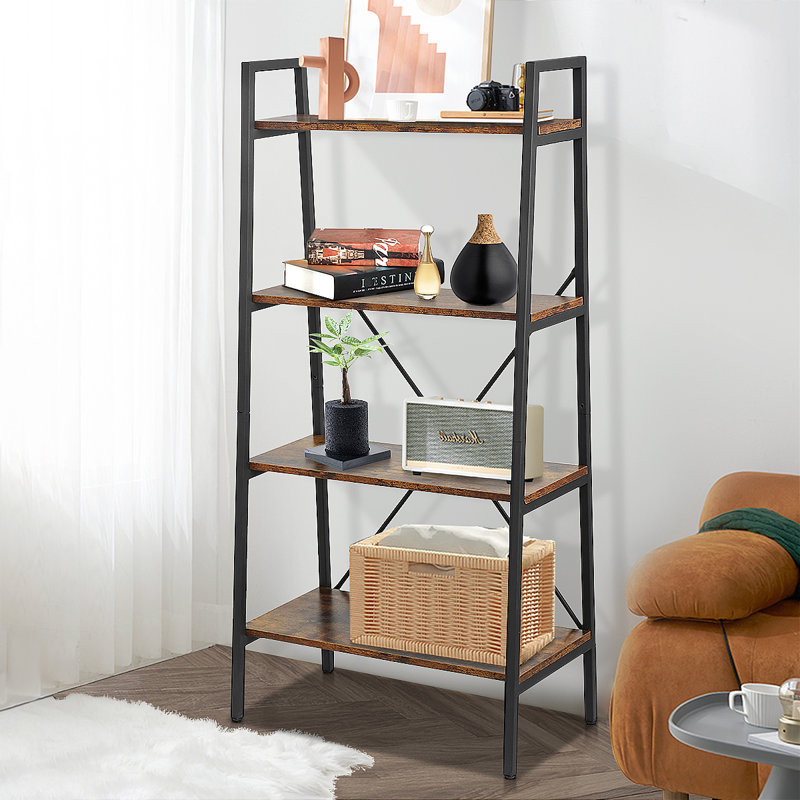 129cm H x 60cm W Steel Ladder Bookcase