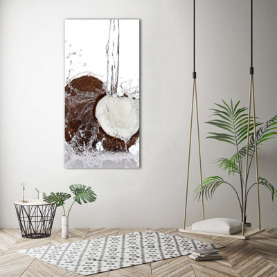 Coconut 1 Piece Wrapped Canvas Wall Art