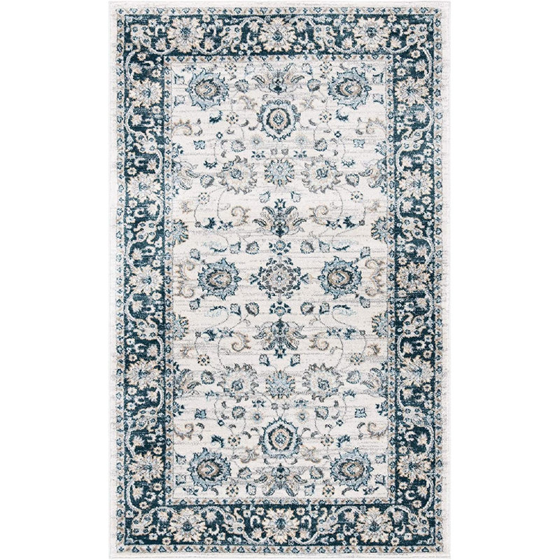 Delmer Performance Oriental Rug, Rectangle 3' x 5'