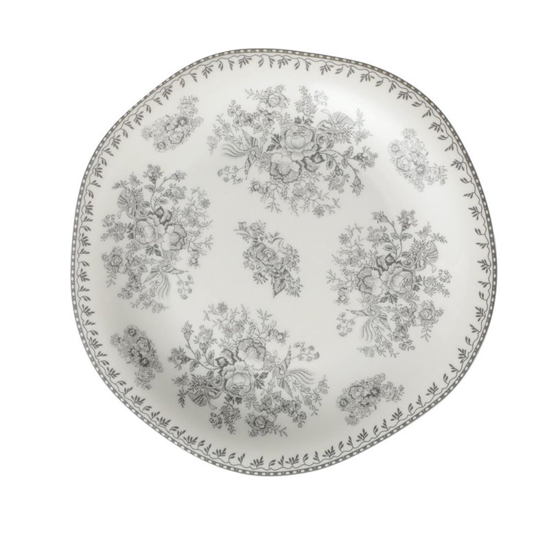 Assiette grise Lancaster 10 1/2 po By Lucerne (Caisse de 24) (Porcelaine)