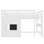 Lit mezzanine pleine grandeur avec tableau noir coulissant, bibliothèque intégrée et rails de sécurité, lit mezzanine pour enfants blanc et uni-1286650594-1286650593