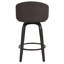 26" Upholstered Swivel Bar and Counter Stool with Wood Frame-325913602