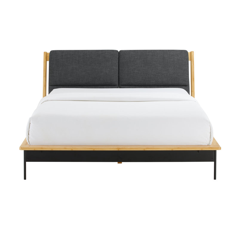 Raines Upholstered Bed, King, Black